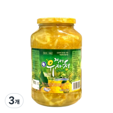 치타팜 해풍유자로 담은 생 거제 유자청, 3개, 1kg, 1개입