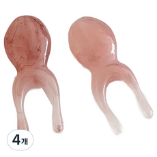 青蛙造型樹脂按摩器 臉&腿部適用, 4個, 粉色