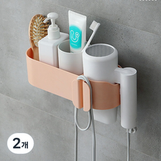 PEONIST 多用途浴室收納架, 粉紅色, 2個