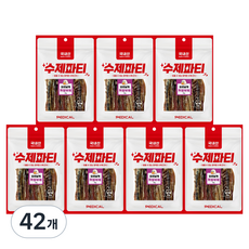 페디칼 강아지 수제파티 간식, 오리날개, 50g, 42개