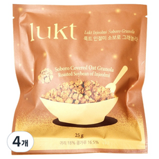 룩트 인절미 소보로 그래놀라, 4개, 25g