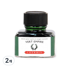 제이허빈 만년필 칼라잉크 30ml, 베르엠파이어/엠파이어그린 39, 2개