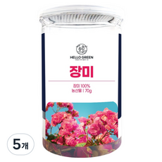 헬로우그린 장미차, 70g, 5개, 1개입