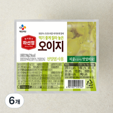 하선정 먹기좋게 잘라놓은 오이지, 210g, 6개