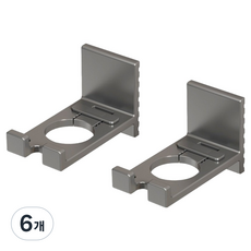 코지웰 접착식 샴푸 디스펜서, 6개, 건그레이