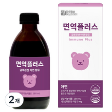 장인정신에브리데이 면역플러스 아연, 280ml, 2개