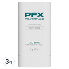 PowerfulX 紳士微風體香膏, 3個, 22g