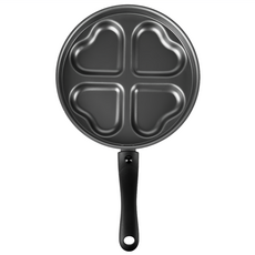 EXCELSA 4格不沾平底鍋 心型, 1個, 25.5cm
