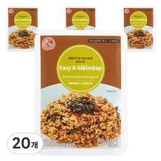 산채만 시래기 나물비빔밥 소스 콩된장맛, 20개, 80g