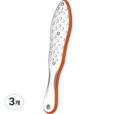 피삼십일 스테인리스 발 각질제거기 오렌지, 1개입, 3개