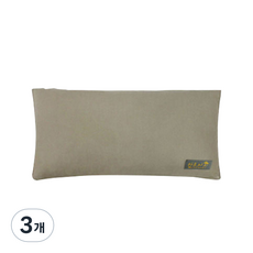 그린라이프 편백 쿨 베개, 쑥염색 단색무늬, 3개