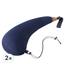 Ez2mk 레볼루션 차량용 수면 베개 쿠션 MS-250, 네이비, 2개