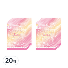 ibis 女童用 小學3-6年級 窄行日記本 LOVE 10726, 混合顏色, 20個