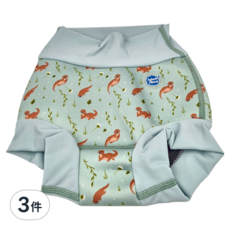 Splash About Happy Nappy 游泳尿布褲 3D加強版 頑皮水獺, XL, 3件