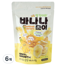 Banana Suni 少甜香蕉脆片, 6個, 100g