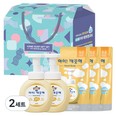 아이깨끗해 향균 폼 핸드솝 파우더향 선물세트, 2개