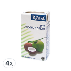 Kara 佳樂 UHT 椰漿奶油, 500ml, 4入
