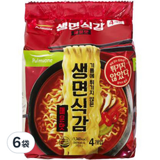 Pulmuone 圃美多 生麵口感 辣味拉麵 4包 Set, 24包