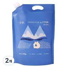 타핏 햄스터 화장실 광석 모래, 2개, 1.8kg