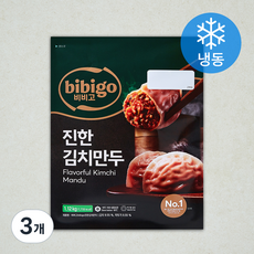 비비고 얇은피 진한 김치만두 (냉동), 1.12kg, 3개