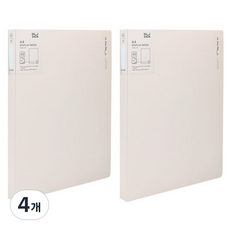 누사인 파스텔 넘버링 클리어파일 NS190-40 40매, 파스텔베이지, 4개