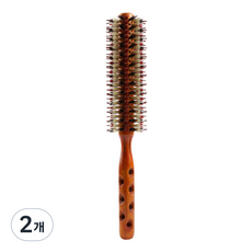 스피드엔틱 전문가용 모 브러쉬 뿌리볼륨 대왕롤빗 2호, 혼합색상, 2개