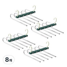 블럭마트 멀티 다기능 옷걸이, 그린, 8개