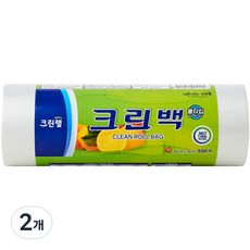 크린랩 크린백 롤타입 25cm x 35cm, 중(M), 500개입, 2개