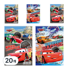 디즈니 카 Cars 자동차 종합장 36매, 랜덤 발송, 20개