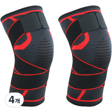 심플라인 짱짱 무릎보호대 레드, 4개