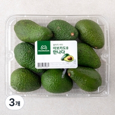 만나다 페루 아보카도, 1.5kg, 3개