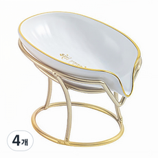 ozney 高CP值瀝水葉子肥皂架, 4個, 02 白色