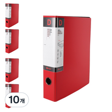 영오 신소재 D링 바인더 7cm, 레드, 10개