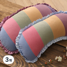 색동 반달 메밀베개, 보라, 3개