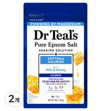 닥터틸즈 위드 밀크앤허니 퓨어 엡섬 솔트 입욕제, 2개, 1.36kg