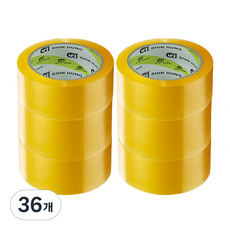 Shin Hung 紙箱膠帶 輕包裝 透明 50m, 36個