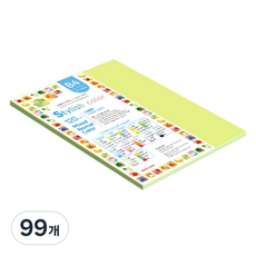 종이문화 스타일리쉬 얇은 혼합색지 120g 05 SN Green Tone, B4, 99개