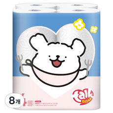 all'swell TOK TISSUE 馬爾濟斯 & 可麗犬 廚房紙巾 150抽, 150張, 8個