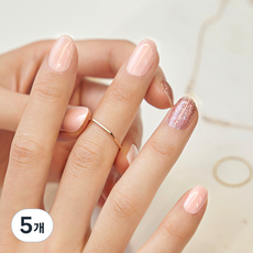 컬러랩 쇼커 리얼 젤 네일 스티커, 시럽 핑크 CSF101, 5개