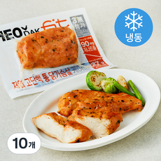 허닭 FIT 저염 고단백 통 닭가슴살 케이준 (냉동), 100g, 1개입, 10개