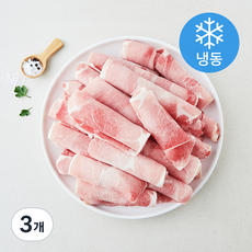 미트엔조이 수입산 돼지 앞다리 돌돌말이 2mm 구이용 / 볶음용 (냉동), 3개, 1kg