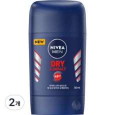 Nivea Men Deodorant Stick Dry and Impact 除臭劑, 50ml, 2個