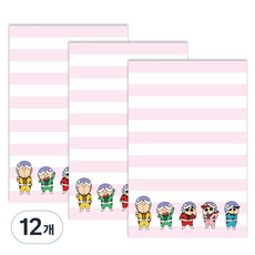 플라잉웨일즈 짱구는 못말려 메모패드 80 x 120 mm, 떡잎방범대, 80매, 12개