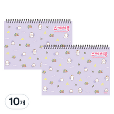 아이비스 스케치북 토끼패턴, 8절, 10개, 35매
