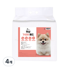 펫샵 가성비 반려동물 중형 배변패드 무향 15g, 100개입, 4개