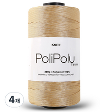 니뜨 폴리폴리 뜨개실 250g, 4개, 07 베이지
