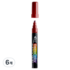 MARVY UCHIDA Deco Color 壓克力麥克筆 315 28 英倫紅, 6個, 1色