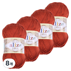 마마니트 디바 뜨개실, 0036 브릭레드, 8개