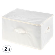 comet 家用基本現代牛津生活收納箱 39L, 白色