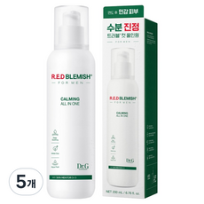 닥터지 레드 블레미쉬 포 맨 진정 올인원, 200ml, 5개 200ml, 5개